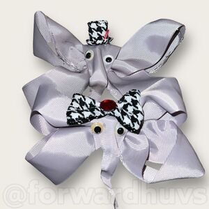 Elephant Wearing Hats Barrett x 2 | Handcrafted Hair Accessories
